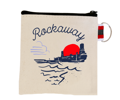 Rockaway Jacob Riis Beach Sketch Coin Purse