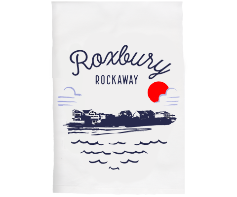 Roxbury Sketch Tea Towel