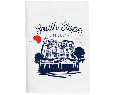 South Slope Brooklyn Sketch Kitchen Tea Towel