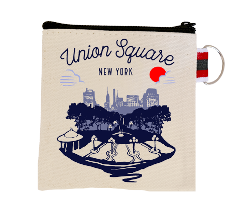 Union Square Manhattan Sketch Coin Purse
