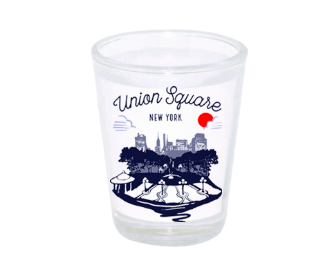 Union Square Manhattan Sketch Shot Glass