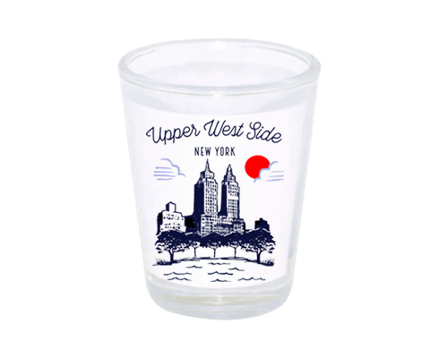 Upper West Side Manhattan Sketch Shot Glass