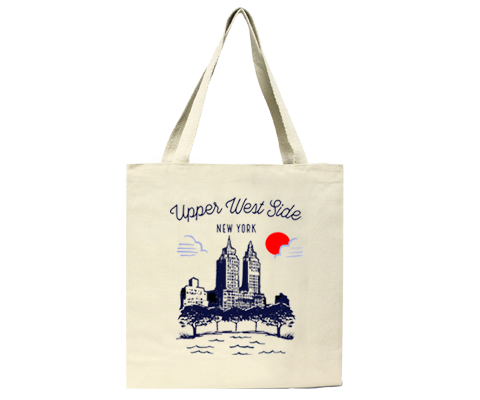Upper West Side Manhattan Sketch Tote Bag