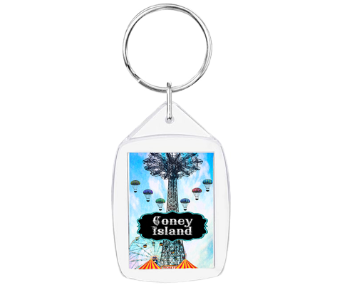 Coney Island Vintage Parachute Drop Keychain