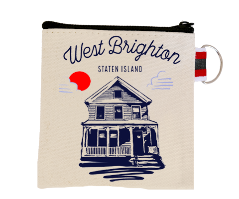 West Brighton Staten Island Sketch Coin Purse