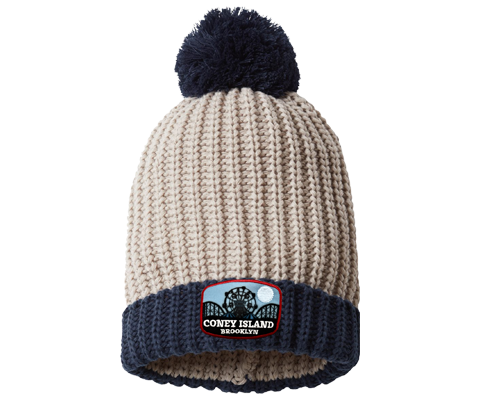 Coney Island Blue Moon Retro Warm Winter Hat