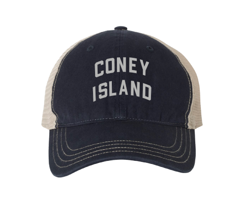 Coney Island Brooklyn Classic Sport Vintage Hat in Navy/Vanilla
