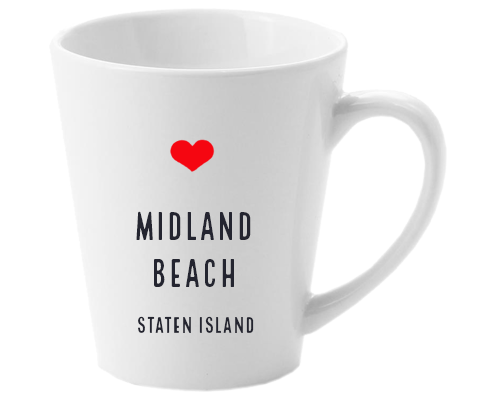 Midland Beach Staten Island NYC Home Latte Mug