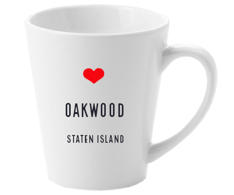 Oakwood Staten Island NYC Home Latte Mug