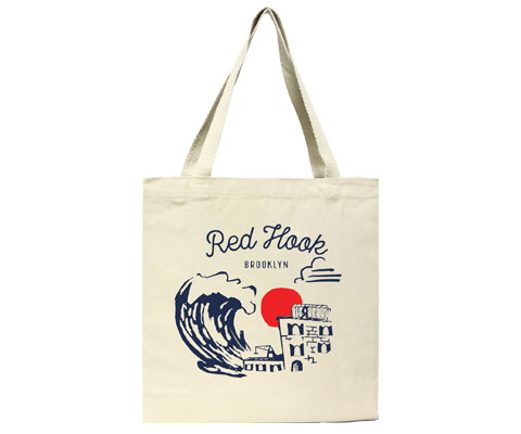 Red Hook Brooklyn Sketch Tote Bag