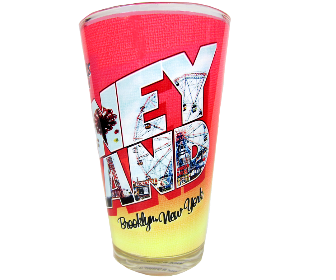 Greetings From Coney Island Pint Glass