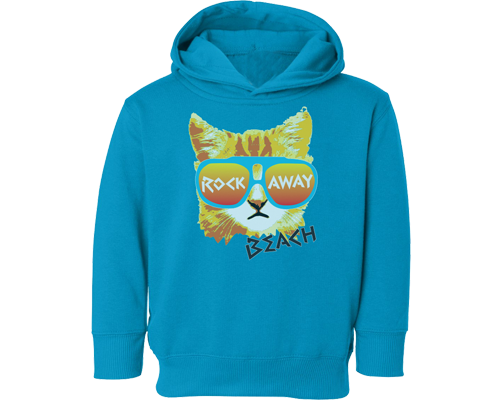 Rockaway Beach Rad Cat Fleece Youth Fleece Hoodie