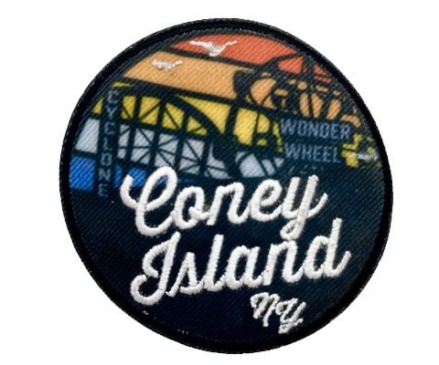 Coney Island Rainbow Surfer Embroidered Patch