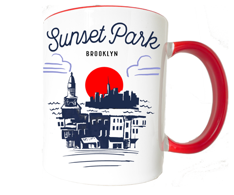 Sunset Park Brooklyn Sketch Mug