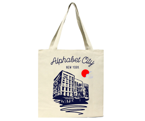 Alphabet City Manhattan Sketch Tote Bag