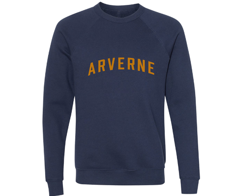 Arverne Adult Crew Neck Sweatshirt in Navy