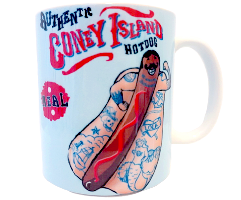Authentic Coney Island Hotdog, Brooklyn New York Mug