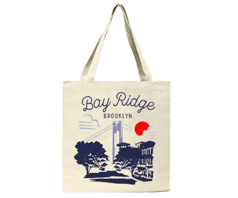 Bay Ridge Brooklyn Sketch Tote Bag