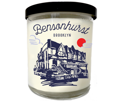 Load image into Gallery viewer, Bensonhurst Brooklyn Sketch Scented Candle
