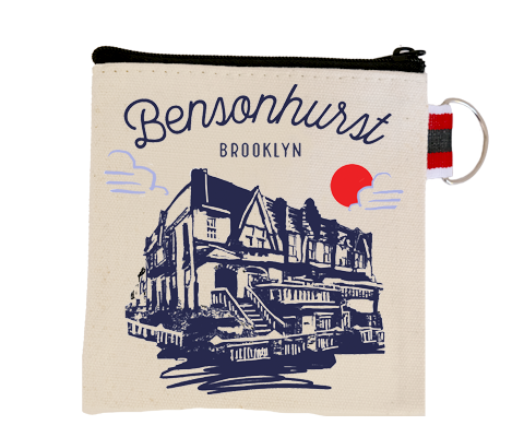 Load image into Gallery viewer, Bensonhurst Brooklyn Sketch Coin Purse
