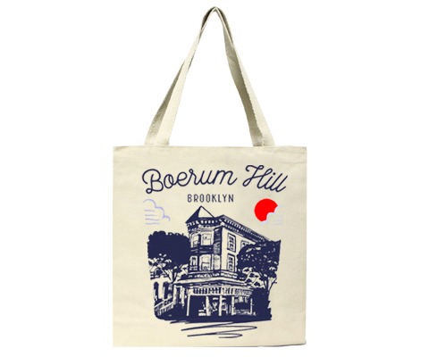 Boerum Hill Brooklyn Sketch Tote Bag