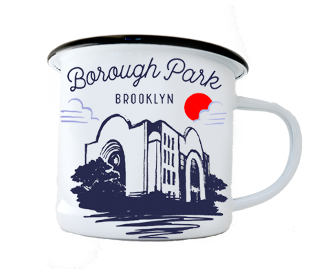 Borough Park Brooklyn Sketch Camp Mug