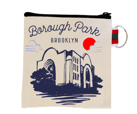 Borough Park Brooklyn Sketch Coin Purse