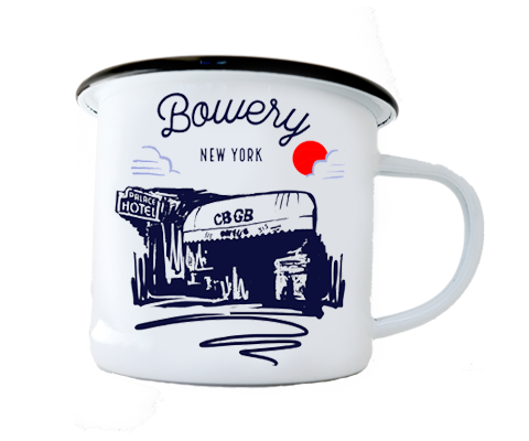 Load image into Gallery viewer, Bowery Manhattan Sketch Camp Mug
