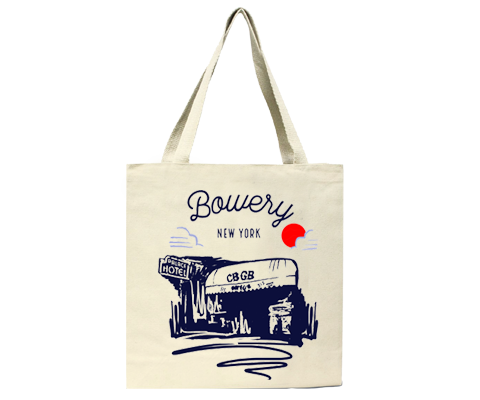 Bowery Manhattan Sketch Tote Bag