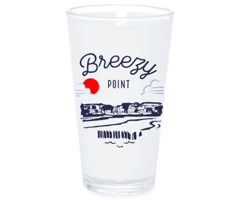 Breezy Point Sketch Pint Glass