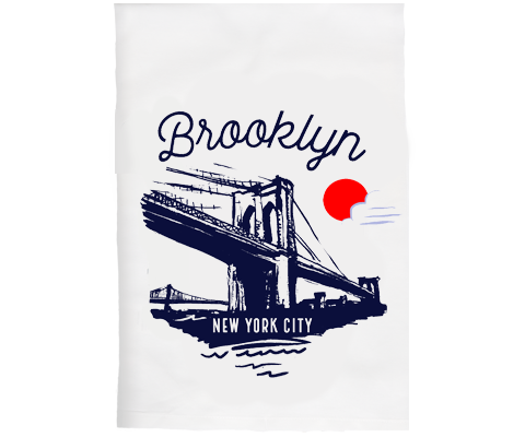 Brooklyn Bridge Sketch Kitchen Tea Towel