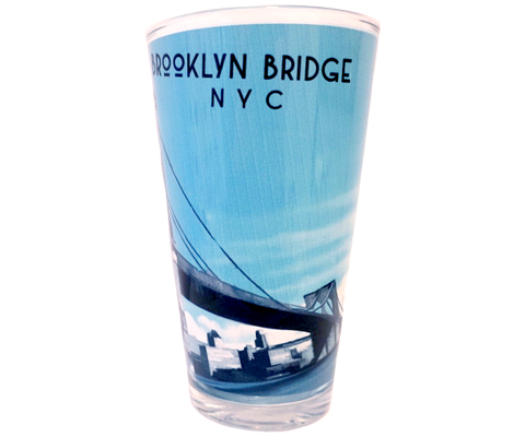 Brooklyn Bridge New York Pint Glass