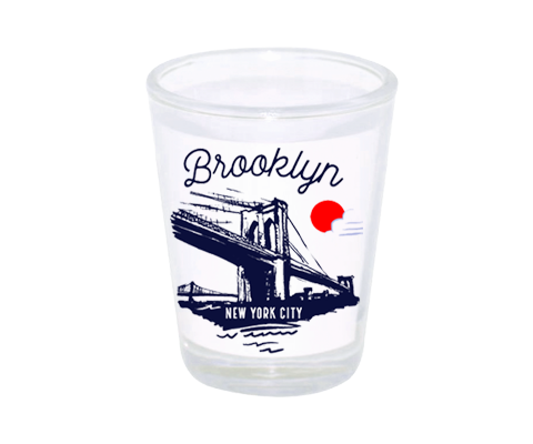 Brooklyn Bridge Sketch Shot Glass