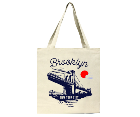Brooklyn Bridge Sketch Tote Bag