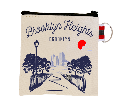 Brooklyn Heights Brooklyn Sketch Coin Purse