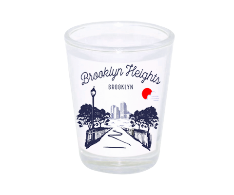 Brooklyn Heights Brooklyn Sketch Shot Glass