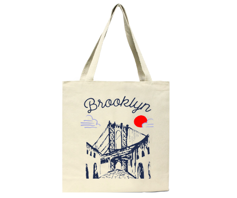 Brooklyn Sketch Tote Bag