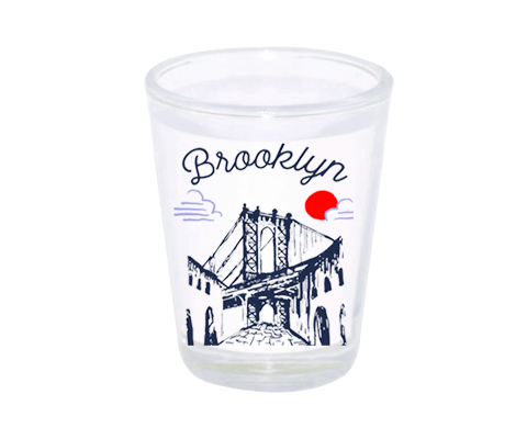 Brooklyn Sketch Shot Glass