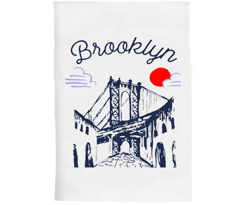Brooklyn Sketch Kitchen Tea Towel
