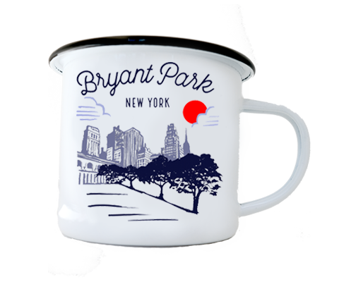 Bryant Park Manhattan Sketch Camp Mug
