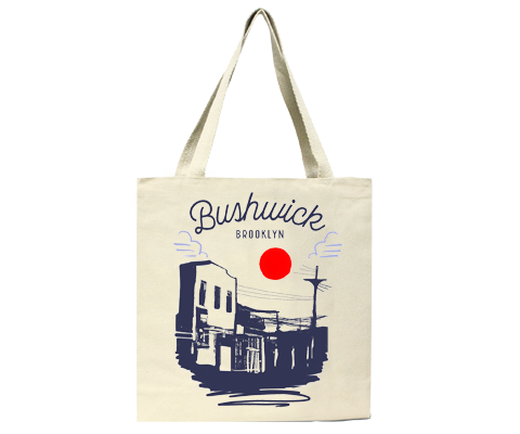 Bushwick Brooklyn Sketch Tote Bag