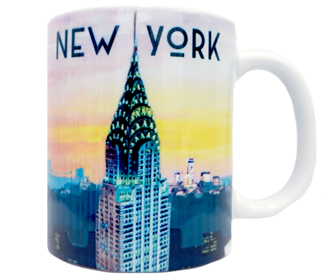 Cotton Candy Sky Chrysler Building New York Mug