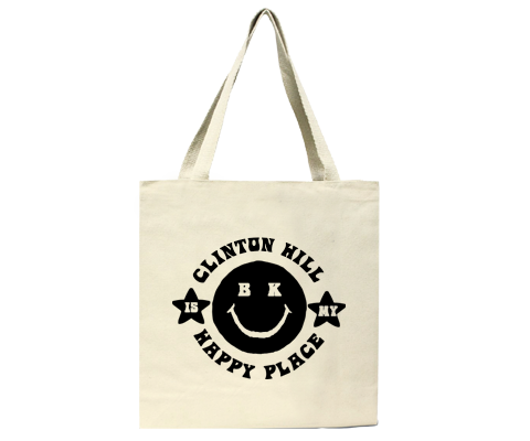 Load image into Gallery viewer, Clinton Hill Brooklyn is My Happy Place Tote Bag
