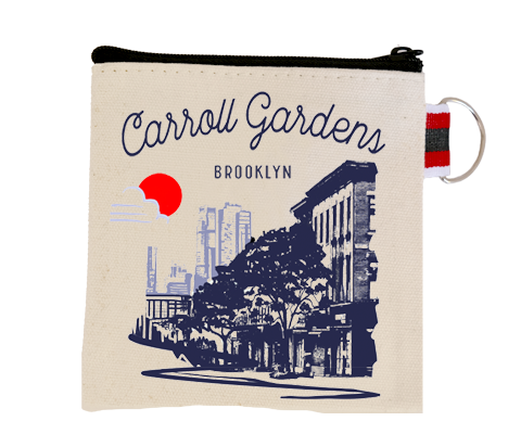 Carroll Gardens Brooklyn Sketch Coin Purse