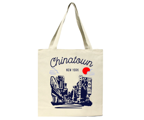 Chinatown Manhattan Sketch Tote Bag