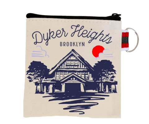 Dyker Heights Brooklyn Sketch Coin Purse