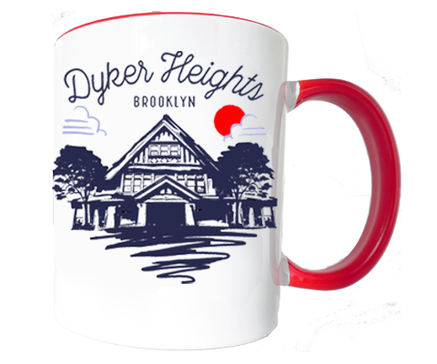 Dyker Heights Brooklyn Sketch Mug