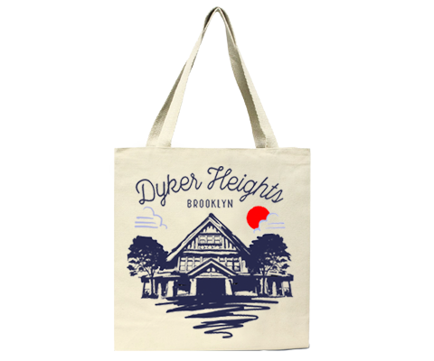 Dyker Heights Brooklyn Sketch Tote Bag