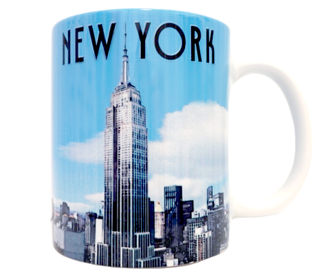 Empire State Building Blue Sky New York Mug
