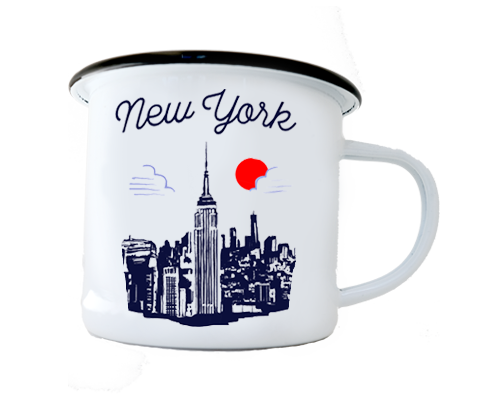 Empire State Building New York, Manhattan Sketch Camp Mug